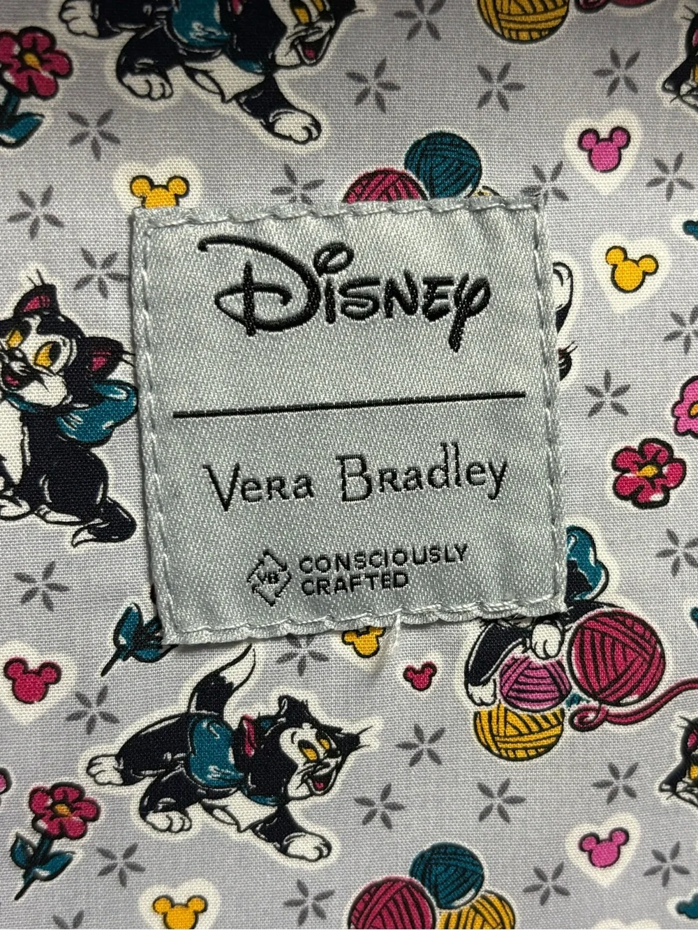 Vera Bradley Kids Backpack Disney Minnie Mouse Gray Pink Yellow